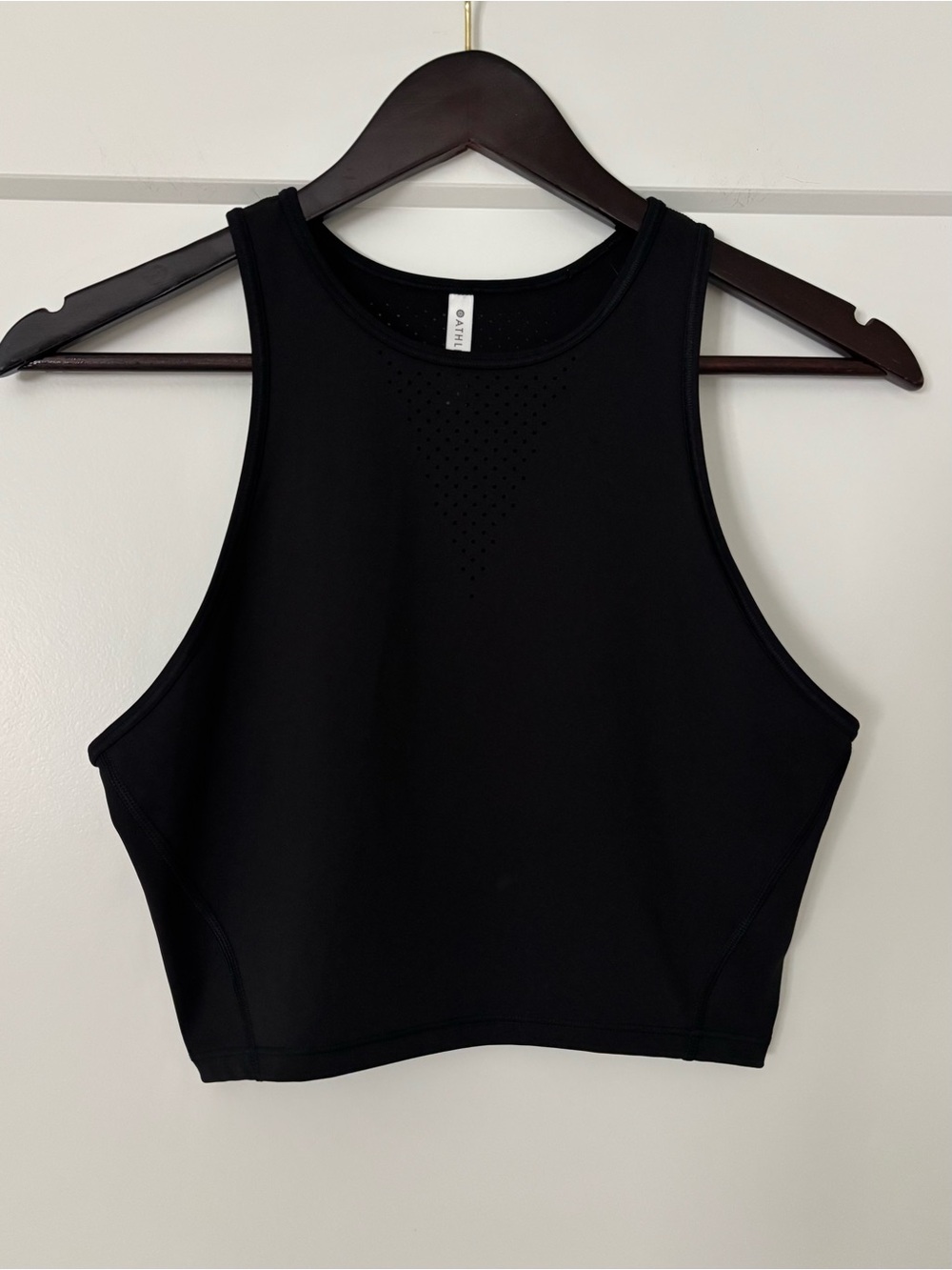 🔴 Athleta Black Crop Tank Top